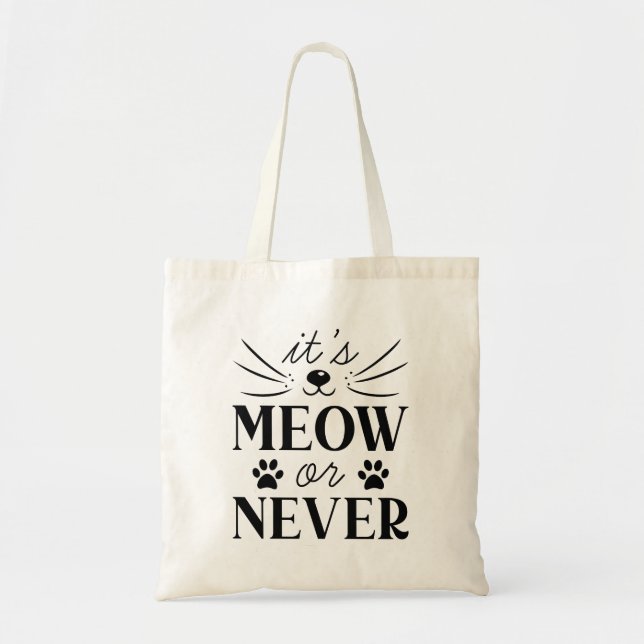 Det är Meow eller Aldrig Tygkasse (Framsidan)
