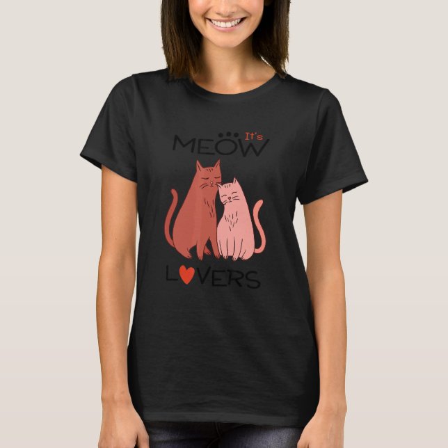 Det är Meow Graphic Cat Owner Cat Pets Animals C T Shirt (Framsida)