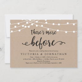 Det är mer förut, Rustic Rehearsal Dinner Inbjudningar