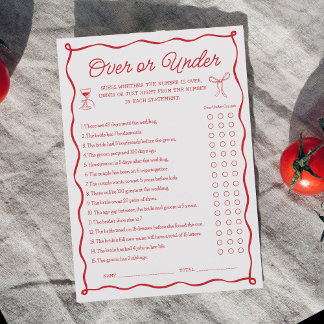 Det är mer Möhippa över eller under spelkort Inbjudningar