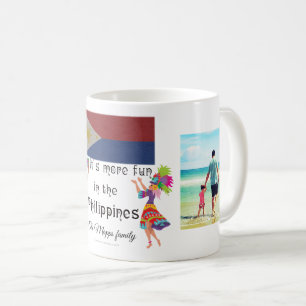 Det är mer roligt i Filippinerna - familj Kaffemugg