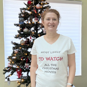 Det är mest troligt att du tittar på julfilmer i p t shirt