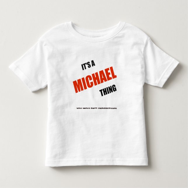 "Det är Michael Sak" T-Shirt (Framsida)