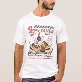 Det är middagsdags, världskända våfflor t shirt