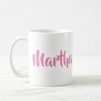 Det är mig. Martha i rosa kaffemugg