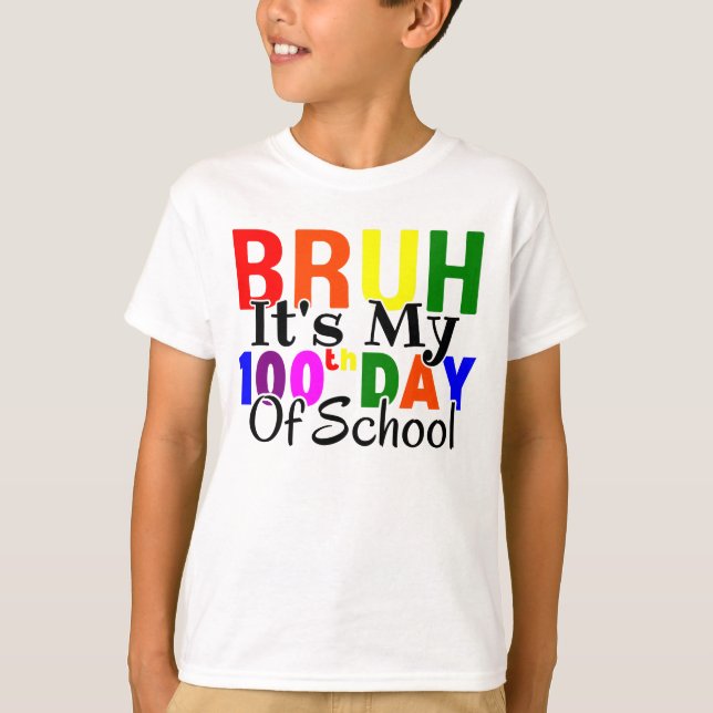 Det är min 100:e skoldag. t shirt (Framsida)