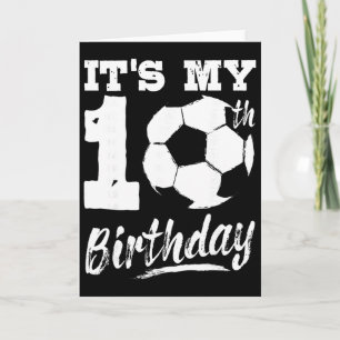 Det är min 10-års födelsedag fotbollsspelare 10 fö kort
