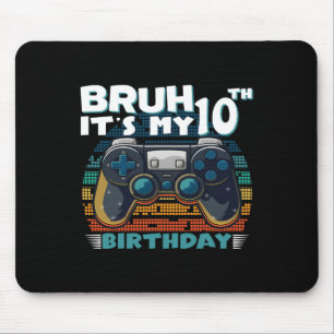 Det är min 10-årsdag 10 år gammal cool videospel musmatta