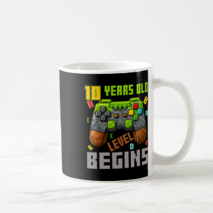 Det är min 10-årsdag Pixel Gaming Controller 10 År Kaffemugg