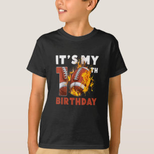 Det är min 10:e födelsedag 10 år gamla fotboll t shirt