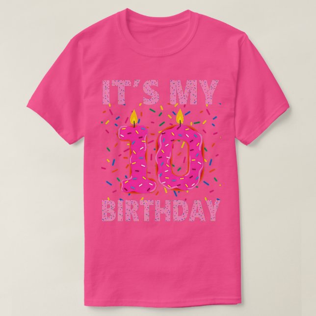 Det är min 10:e födelsedag 10 år gammal t shirt (Design framsida)