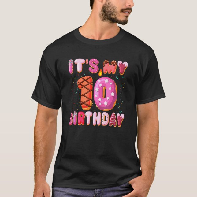 Det är min 10:e födelsedag, dvs. 10 år gamla flick t shirt (Framsida)