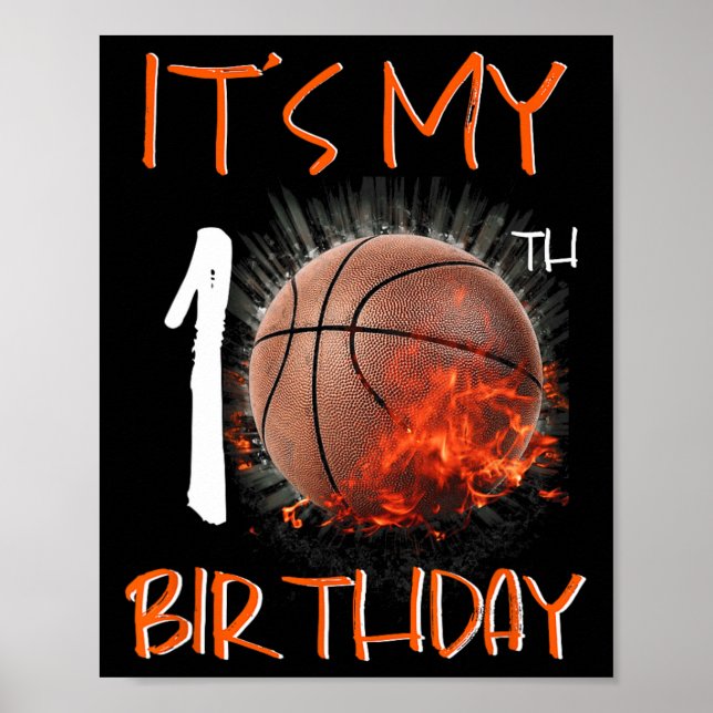 Det är min 10:e födelsedagsbysketbyll poster (Framsidan)