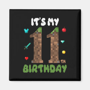 Det är min 11-årsdag Rolig 11-årig videospelare Magnet