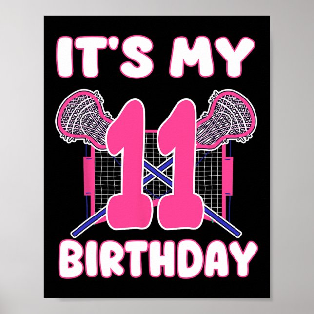 Det är min 11:e födelsedag, Party 11 år Poster (Framsidan)