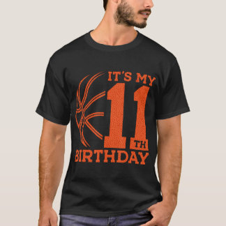 Det är min 11:e födelsedagsbasket 11:e födelsedage t shirt