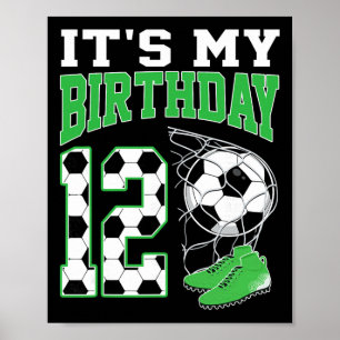Det är min 12-års födelsedag fotbollsfest 12 år ga poster