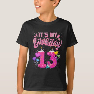 Det är min 13:e födelsedag, Doughnut Lycklig 13 år T Shirt