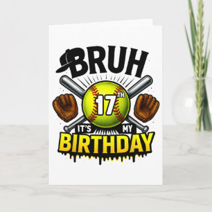 Det är min 17-årsdag Mjuka pojkar 17 år gammal Kort