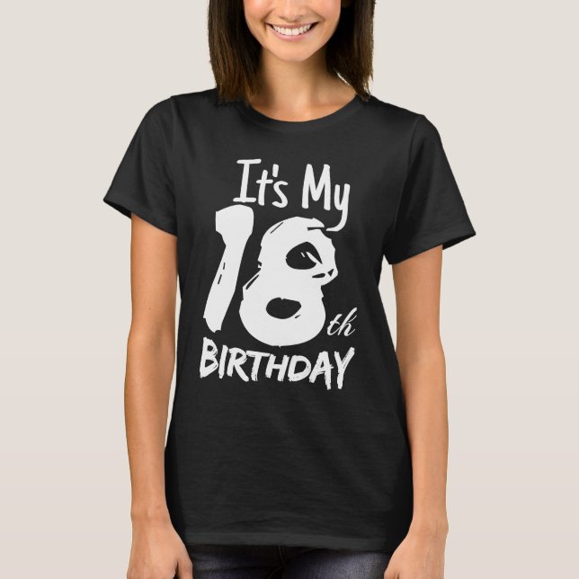 Det är min 18-årsgrafik 18-åriga födelsedag t shirt (Framsida)