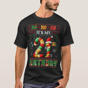 Det är min 21:a födelsedag Julafton Candy cane 21 T Shirt