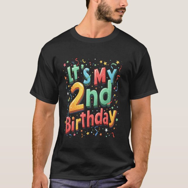 DET ÄR MIN 2:a Födelsedagsfirande T Shirt (Framsida)