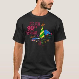 Det är min 30års födelsedag (partyhattar) tee shirt