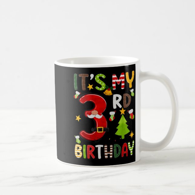 Det är min 3-årsdag Pojkar 3 år gamla Barn Jul Kaffemugg (Höger)