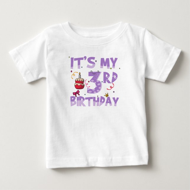 Det är min 3-årsdag  t shirt (Framsida)