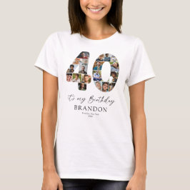 Det är min 40-årsdag Personlig Foto T-shirt