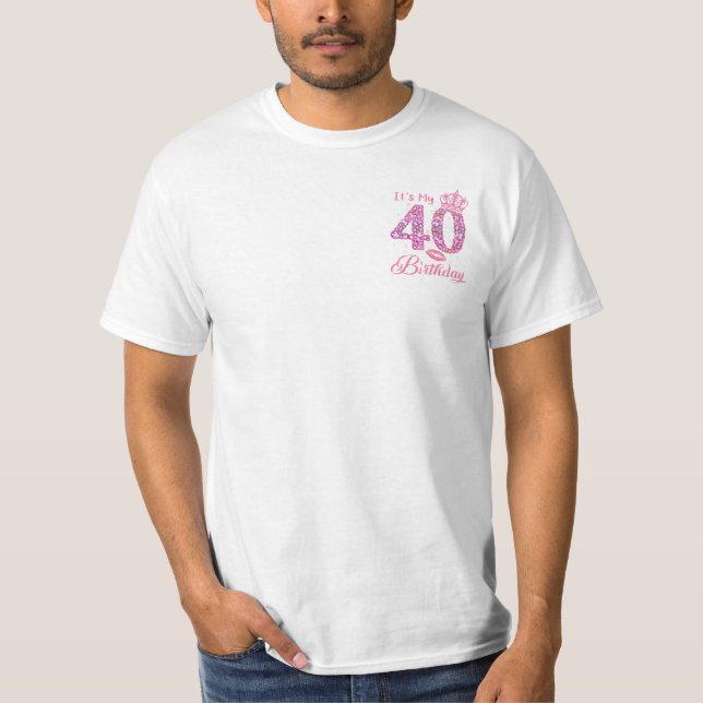 Det är min 40:e födelsedag drottning 40 år gammal t shirt (Framsida)