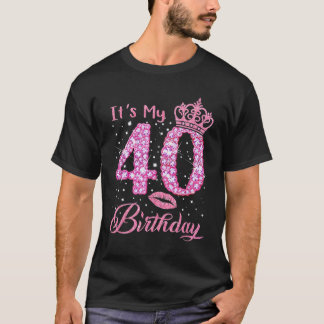 Det är min 40:e födelsedag drottning t shirt