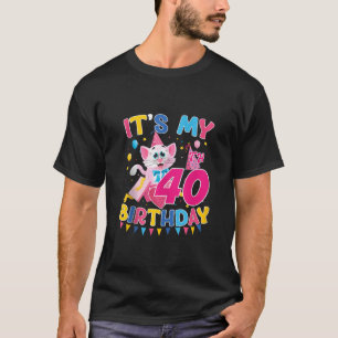 Det är min 40:e födelsedagsflickans Djurälskare 40 T Shirt