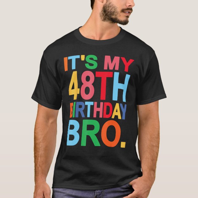Det är min 48:e födelsedag-jokdesign t shirt (Framsida)