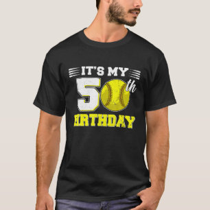 Det är min 50:e födelsedagssoftball Älskare 50 T Shirt