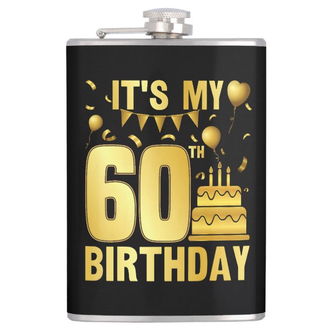 Det är min 60-årsfest fickplunta (Framsidan)