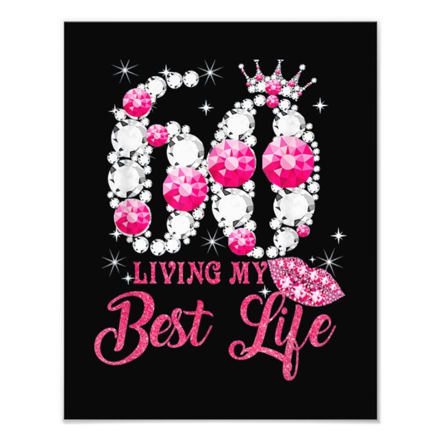 Det är min 60:e födelsedag drottning 60 år gammal fototryck (Framsidan)