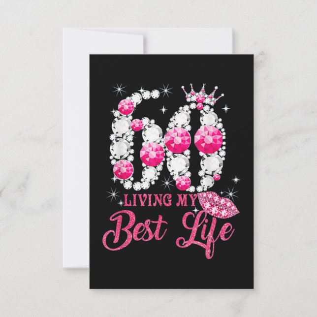 Det är min 60:e födelsedag drottning 60 år gammal kort (Framsida)