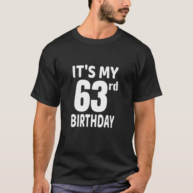 Det är min 63:e födelsedag t shirt (Framsida)