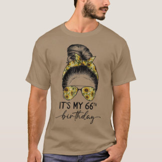Det är min 66:e födelsedag 1956 66 år gamla Messy T Shirt