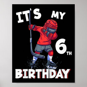 Det är min 6-årsdag 6 år gammal ishockey födelseda poster
