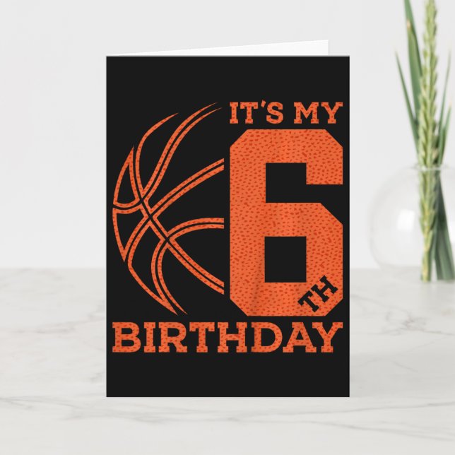 Det är min 6-årsdag Sketll 6-årsdag Kort (Framsida)