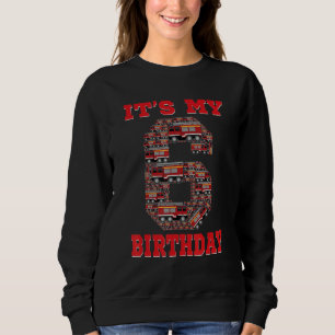 Det är min 6e Birthday Boy Fire Lastbil 6-årsbrand T Shirt