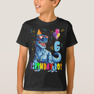Det är min 6e Birthday Shirt Dinosaur Party för 6  T