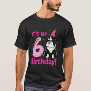 Det är min 6e-födelsedag, Gräns-kollie-Hundälskare T Shirt