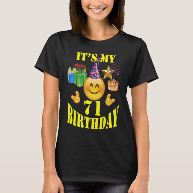 Det är min 71-åring. t shirt (Framsida)