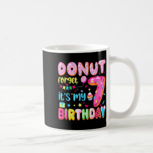 Det är min 7-års födelsedagsmuffin Glöm inte skämt Kaffemugg
