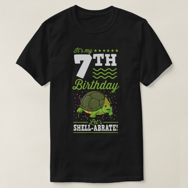 Det är min 7:e-födelsedag som låter Shellabrate Tu T Shirt (Design framsida)