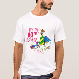 Det är min 80th födelsedag (partyhattar) t shirt