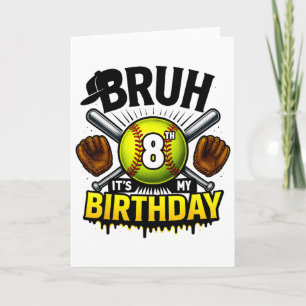 Det är min 8-årsdag Mjuka pojkar 8 år gamla  Kort